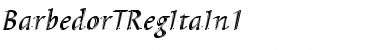 Download BarbedorTRegItaIn1 Font Download BarbedorTRegItaIn1 Font