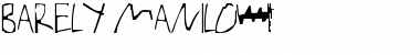 Download Barely Manilow Font Download Barely Manilow Font