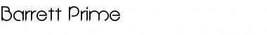 Download Barrett Prime Font Download Barrett Prime Font