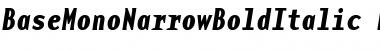 Download BaseMonoNarrowBoldItalic Font Download BaseMonoNarrowBoldItalic Font