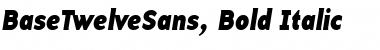 Download BaseTwelveSans, Bold Italic Font Download BaseTwelveSans, Bold Italic Font