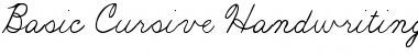 Download Basic Cursive Handwriting Font Download Basic Cursive Handwriting Font