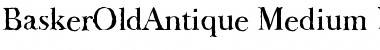 Download BaskerOldAntique-Medium Font Download BaskerOldAntique-Medium Font