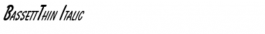 Download BassettThin Font Download BassettThin Font