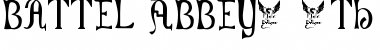 Download Battel Abbey, 8th c. Font Download Battel Abbey, 8th c. Font