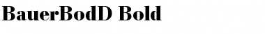 Download BauerBodD Font Download BauerBodD Font