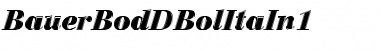 Download BauerBodDBolItaIn1 Font Download BauerBodDBolItaIn1 Font