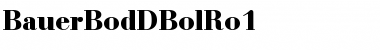 Download BauerBodDBolRo1 Font Download BauerBodDBolRo1 Font