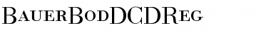 Download BauerBodDCDReg Font Download BauerBodDCDReg Font