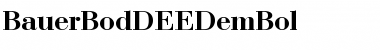 Download BauerBodDEEDemBol Font Download BauerBodDEEDemBol Font