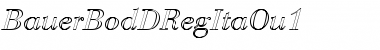 Download BauerBodDRegItaOu1 Font Download BauerBodDRegItaOu1 Font