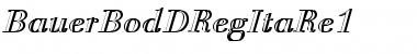 Download BauerBodDRegItaRe1 Font Download BauerBodDRegItaRe1 Font