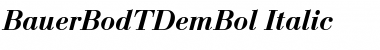Download BauerBodTDemBol Font Download BauerBodTDemBol Font