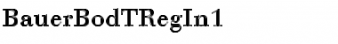 Download BauerBodTRegIn1 Font Download BauerBodTRegIn1 Font