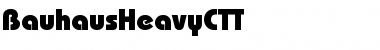 Download BauhausHeavyCTT Font Download BauhausHeavyCTT Font