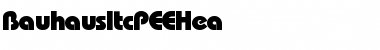 Download BauhausItcPEEHea Font Download BauhausItcPEEHea Font