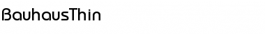 Download BauhausThin Font Download BauhausThin Font