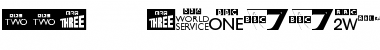 Download BBC TV Channel Logos Font Download BBC TV Channel Logos Font