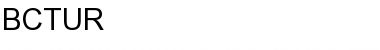 Download BCTUR Font Download BCTUR Font