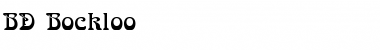 Download BD Bockloo Font Download BD Bockloo Font