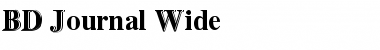 Download BD Journal Wide Font Download BD Journal Wide Font