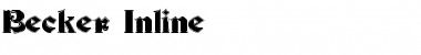 Download Becker Inline Font Download Becker Inline Font