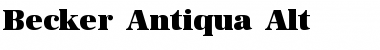 Download Becker Antiqua Alt Font Download Becker Antiqua Alt Font