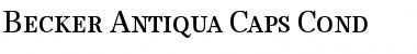 Download Becker Antiqua Caps Cond Font Download Becker Antiqua Caps Cond Font