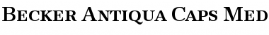 Download Becker Antiqua Caps Med Font Download Becker Antiqua Caps Med Font