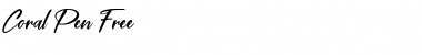 Download Coral Pen Font Download Coral Pen Font
