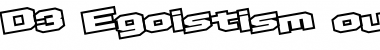 Download D3 Egoistism outline leaning Font Download D3 Egoistism outline leaning Font