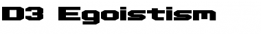 Download D3 Egoistism Font Download D3 Egoistism Font