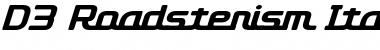 Download D3 Roadsterism Italic Font Download D3 Roadsterism Italic Font