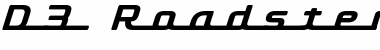 Download D3 Roadsterism Long Italic Font Download D3 Roadsterism Long Italic Font