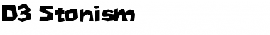 Download D3 Stonism Font Download D3 Stonism Font