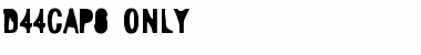 Download D44Caps-Only Font Download D44Caps-Only Font