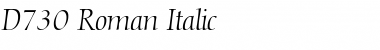 Download D730-Roman Font Download D730-Roman Font