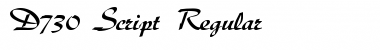 Download D730-Script Font Download D730-Script Font