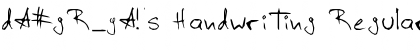 Download dA#gR_yA!'s Handwriting Font Download dA#gR_yA!'s Handwriting Font