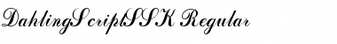Download DahlingScriptSSK Font Download DahlingScriptSSK Font