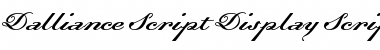 Download Dalliance Script Display Font Download Dalliance Script Display Font