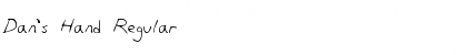 Download Dan's Hand Font Download Dan's Hand Font