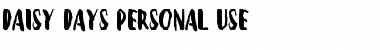 Download Daisy Days Personal Use Font Download Daisy Days Personal Use Font