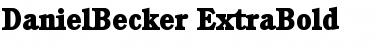 Download DanielBecker-ExtraBold Font Download DanielBecker-ExtraBold Font