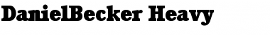 Download DanielBecker-Heavy Font Download DanielBecker-Heavy Font