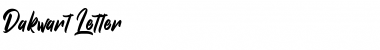 Download Dakwart Letter Font Download Dakwart Letter Font