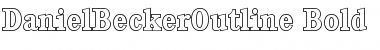 Download DanielBeckerOutline Font Download DanielBeckerOutline Font