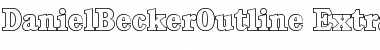 Download DanielBeckerOutline-ExtraBold Font Download DanielBeckerOutline-ExtraBold Font