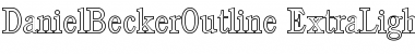 Download DanielBeckerOutline-ExtraLight Font Download DanielBeckerOutline-ExtraLight Font