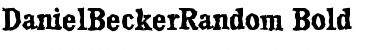 Download DanielBeckerRandom Font Download DanielBeckerRandom Font